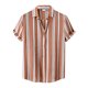 thumbnail image 3 of Men's Summer New Loose Print Short Sleeve Shirt Cardigan Beach Shirt4XL, 3 of 4