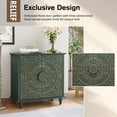 thumbnail image 2 of HLR 32" W Mid Century Modern Accent Cabinet with 2 Doors, Sideboard Buffet with Storage, Green., 2 of 7