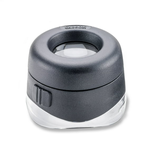 VersaLoupe 10x Power Magnifying Glass with Light, Focusing Loupe Magnifier (LH-50)