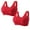 Red, variant on yievot 2 Pack Bras for Women Comfortable Convenient Front Close Button Everyday Bra for Women No Wire Buckle Bra Comfy Corset Bra