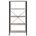 thumbnail image 6 of Analiese 63-inch 4-shelf Bookshelf Grey Driftwood, 6 of 9