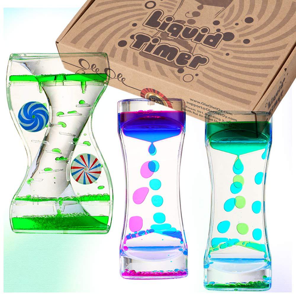Liquid Motion Bubbler Timer Best Sensory Toy for Relaxation, Liquid