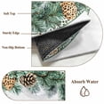 thumbnail image 6 of Round Rugs 6Ft, Green Botanical Round Area Rug Washable Indoor Throw Carpet, Pine Cones Needles Farmhouse Soft Non Slip Circle Rug for Office Cabinet Home Decor Aesthetic, 6 of 8