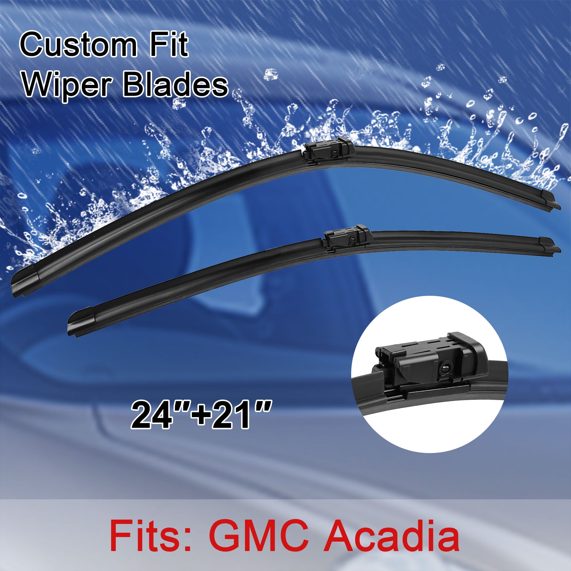 Custom Front Windshield Wiper Blades For Gmc Acadia 2007 2008 2009 2010 2011 Walmart Com Walmart Com
