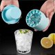 thumbnail image 3 of Small Ice Maker Cup Mini Ice Cube Maker Mold Cylinder Silicone Ice Tray for Freezer Easy Release Press Ice Grids A, 3 of 5