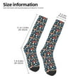 thumbnail image 5 of Haiem Colorful Mushrooms Socks, Funny Novelty Crazy Design Cotton Socks Sports Socks Knee High Socks For Men, Women,1Pairs - Gift For Working Friends, 5 of 9