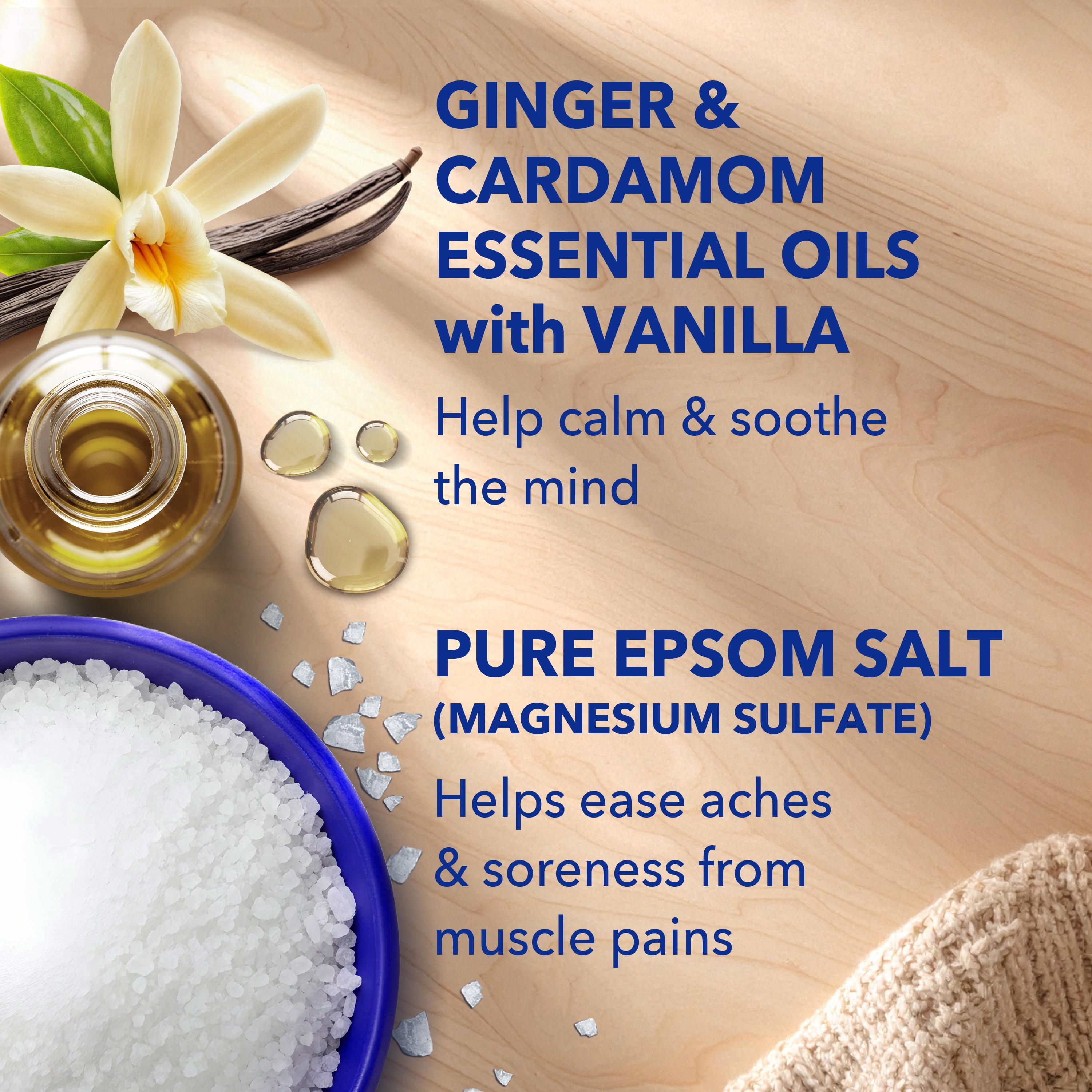 Dr Teal's Epsom Salt Magnesium Soak, Vanilla Comfort, 7 lbs