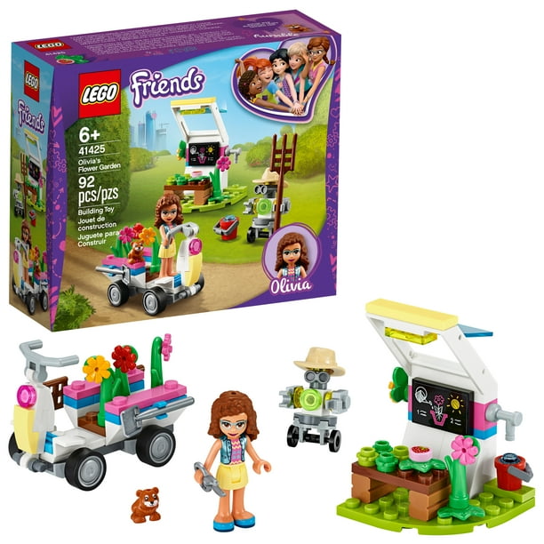 Lego Friends Olivia S Flower Garden 41425 Building Toy Includes Garden Accessories And A Vehicle Toy 92 Pieces Walmart Com Walmart Com
