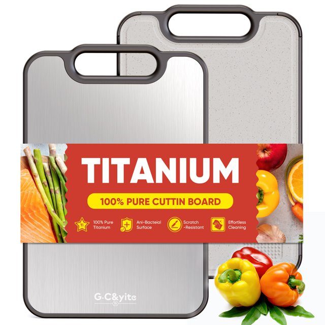 Tabla de cortar G.C&yite Titanium ligera de 15,5 x 10,5 cm