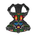 thumbnail image 4 of Picia Roosters and Flowers No-Pull Dog Harness Reflective Front Clip Vest with Handle,Step-in Air Dog Harness,Adjustable 2 Metal Rings 4 Buckles,Easy to Put on & Take Off X-Large, 4 of 9