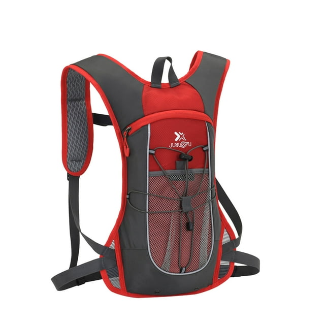 Cycling Running Hydration Backpack with Nylon Fabric - Breathable Design and Reflective Elements for Hiking and Marathon