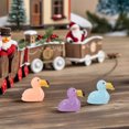 ELAYARD Mini Resin Flamingo Figurines Assorted Colors Tropical Theme ...