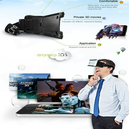 VR Universal Virtual Reality Headset 3D Video Glasses for 4~7