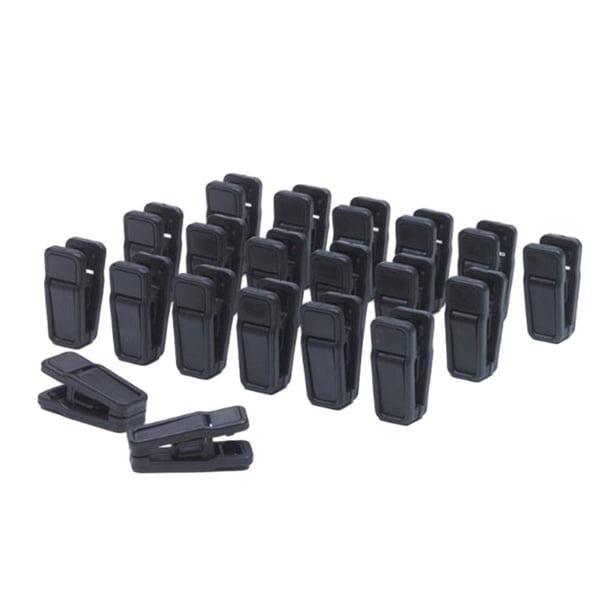 Naiovety Clips fuertes antideslizantes de las suspensiones de ropa del aspecto de moda del clip de ropa plástico negro