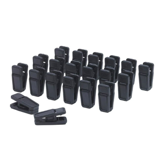 Naiovety Clips fuertes antideslizantes de las suspensiones de ropa del aspecto de moda del clip de ropa plástico negro