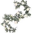 thumbnail image 1 of Guirnalda de eucalipto artificial con rosas para decoración interior y exterior ShuxiuWang  8390605868092, 1 of 1