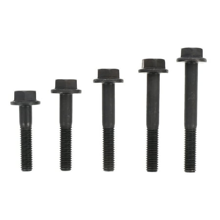 

5Pcs Hex Head Bolts Flange Hexagon Screws Thread Bolts Practical Fasteners