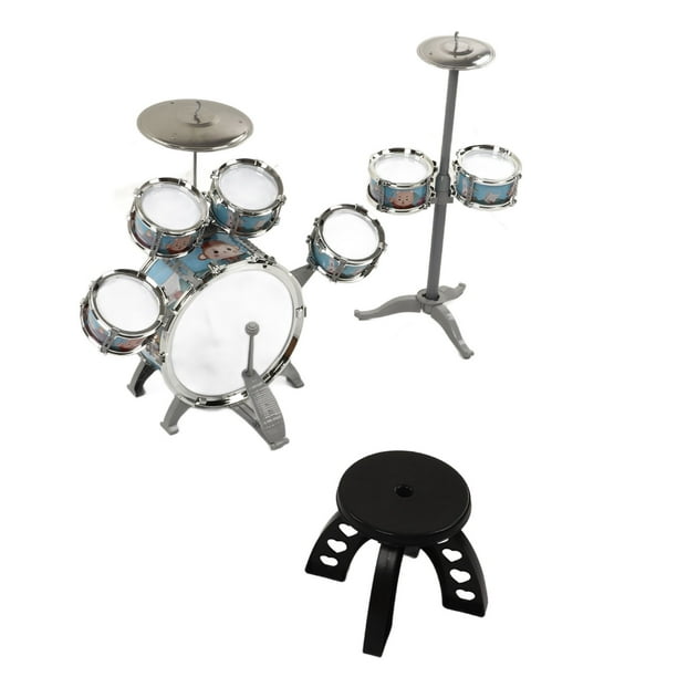 Kit De Batterie Pour Enfant, 7 Tambours Pour Enfants Jazz Drum Set Même  Vibration Haute Résistance Sonore Pour 3 Ans Au-dessus 