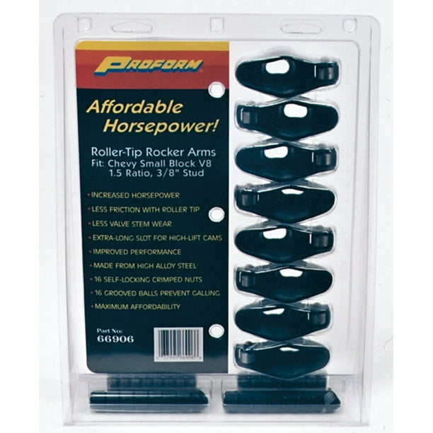 Proform 66906B PFM66906B ROLLERTIP ROCKERS SBC 1.5R 3/
