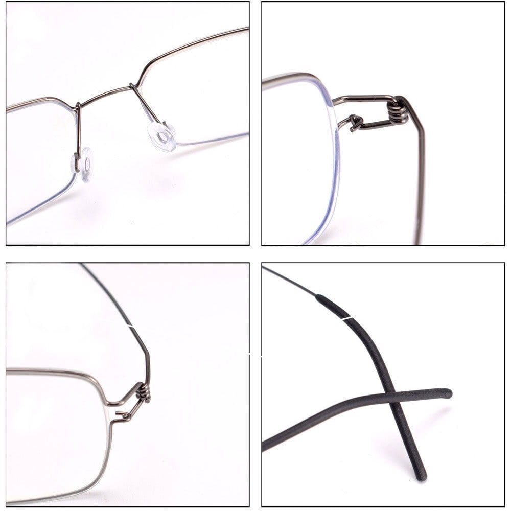 3 Pairs of Men Women Screwless Ultralight Reading Glasses 1.0 Rectangle Anti Blue Light Readers +1.00