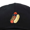 thumbnail image 2 of Dalix Hot Dog Embroidered Cap Cotton Baseball Summer Cool Dad Hat Mens in Black, 2 of 5