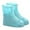 Mint Green, variant on erfcxs Dot Printed Water Proof Shoes Boot Cover Zipper Rain Shoe Covers High Top Anti Shoes Women Kids Galoshes Covers Boots For Rain