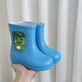 thumbnail image 5 of SUYIDA Frog Print Rain Boots for Kids Boys Girls Soft Sole Rubber Easy Pull On Boots for Preschool Elementary Outdoor Rain Boots, 5 of 5