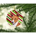 thumbnail image 2 of Basenji Candy Cane Holiday Christmas Ceramic Ornament SC9347, 2 of 2