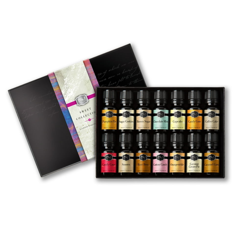 Sweet Set of 14 Fragrance Oils - Premium Grade Scented Oil - 10ml ...