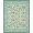 Blue, Pattern 6, variant on ODIKA 4'x6' Blue Cream Chateau Geometric Design Washable Area Rug Elegant Floral Motif with Classic Patterns Pet Friendly, Non-Shedding for Bedroom, Reading Nook