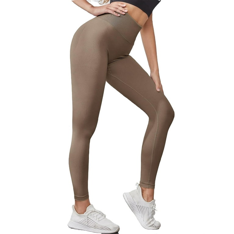 Ruched Movement Legging- Taupe Brown