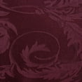 thumbnail image 2 of Ultimate Textile (5 Pack) Damask Melrose 114-Inch Round Tablecloth - Home Dining Collection - Floral Leaf Scroll Jacquard Design, Burgundy, 2 of 3