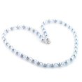 thumbnail image 1 of Alamode LO733-16 Women Stone Necklace with Synthetic in Light Sapphire - 16 in., 1 of 1