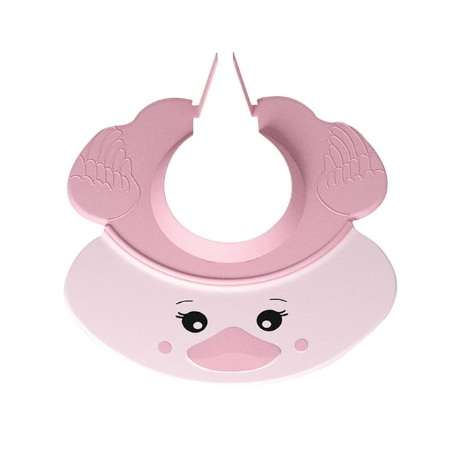 Cute Little Duck Shape Baby Shower Gorro Visera ajustable Sombrero Unisex Adorable con protección para los oídos Reutilizable Niñas y Rosa