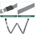 thumbnail image 3 of Uxcell 2 Pcs Correas de Equipaje para Maletas de 20-30 Pulgadas, Correa de Conector de Equipaje Ajustable con Hebilla de Contraseña y Etiqueta para Maleta de Viaje, Gris, 3 of 7