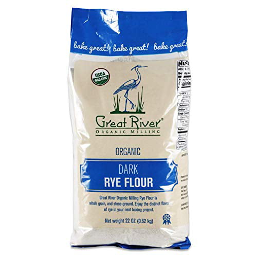 Great River Organic Milling Dark Rye Flour Pack Specialty Flour Stone Ground 