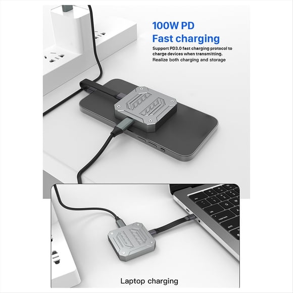 Carcasa Magnética Mini 2230 M.2 para SSD NVMe, Adaptador Externo M.2 A USB Tipo C de 10 Gbps para PCIe SSD B