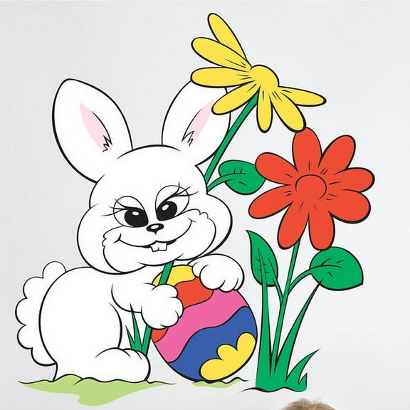 Wallhogs Easter Bunny II Cutout Wall Decal