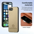 thumbnail image 4 of Dteck Case for iPhone 16e,Slim Premium Canvas Grain PU Leather,Soft TPU Bumper,Non-Slip Anti-Scratch Shock-Absorbent,Protective Phone Cover for iPhone 16e,Khaki, 4 of 8