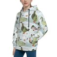 thumbnail image 2 of Goofa Mallard Ducks Wild Birds Pattern Hooded Sweatshirt for Youth Trendy youth sweatshirt Casual Hoodie for Boys and Girls-Medium, 2 of 6