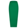 thumbnail image 6 of Mrat Work Skirts Women's Versatile Leisure Home Resort Beach Maxi Skirt Print Skirts S-135 Green L, 6 of 6