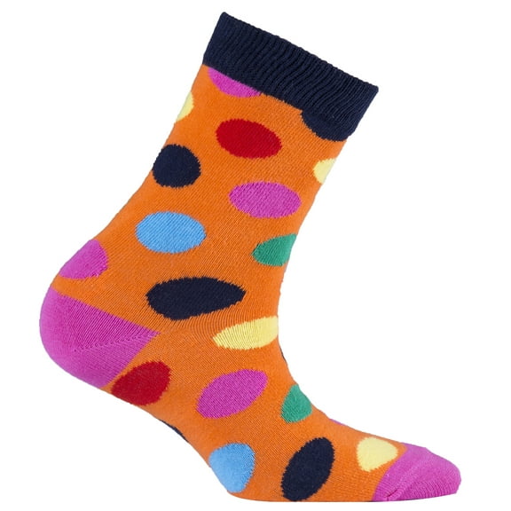 Mandarin Dot Socks