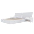 thumbnail image 1 of Nexera Oslo 4-Piece Dual Storage Bedroom Set, White, Queen, 1 of 6
