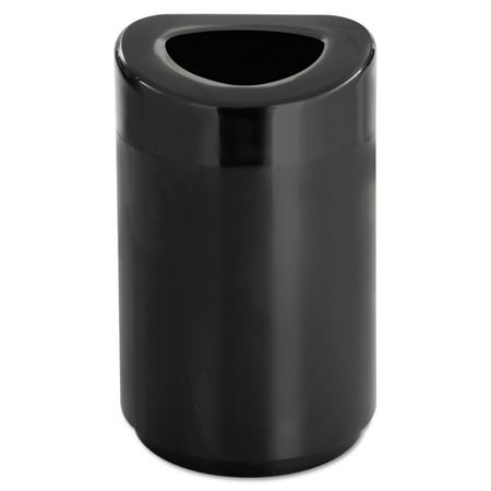 Safco Open Top Receptacle - 30 Gallon in Black