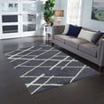 thumbnail image 2 of Mainstays Diamond Plush Contemporary Gray Shag Indoor Area Rug, 3'x4'8", 2 of 7