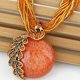 thumbnail image 2 of Bohemian Ethnic Style Retro Leaf Peacock Gemstone Pendant Necklace For Women Girls, 2 of 4