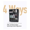 thumbnail image 2 of Professional Sound Mixer 4 Channel 48V Phantom Power Reverb FX DJ Mixing Console USB Player Music Stereo, 2 of 6