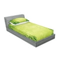 thumbnail image 2 of Ambesonne Asian Themed Fitted Sheet & Pillow Sham Set, Chinese Fengshui View, Twinxl, Green, 2 of 2