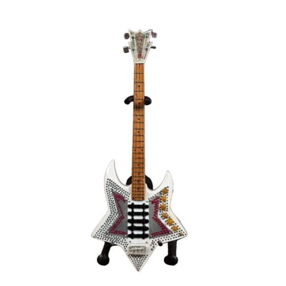 AXE HEAVEN BC-279 Bootsy Collins Space Bass Mini guitarra blanca