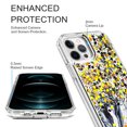 thumbnail image 2 of iPhone 12 Pro Case (6.1"), iPhone 12 Case, Rosebono Hybrid Bling Glitter Sparkle Epoxy Graphic Marble Colorful Silicone Skin Cover Armor Case for iPhone 12 Pro / iPhone 12 (Dark Blue), 2 of 5